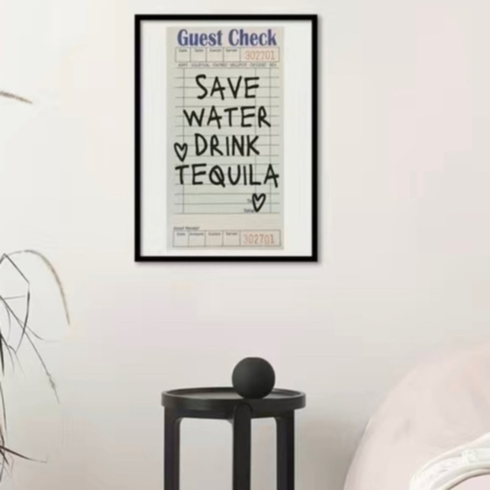 ⭐️ Save Tequila Wall Graphic Art Canvas